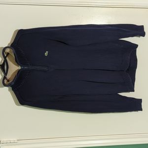 Lacoste Quarter Zip Pullover Sweater